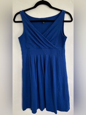 Lands' End Royal Blue Sleeveless Midi Dress